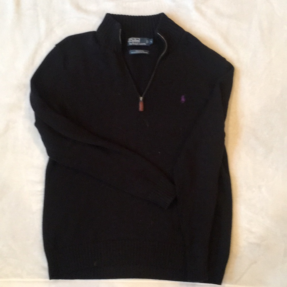 Black Polo Pullover